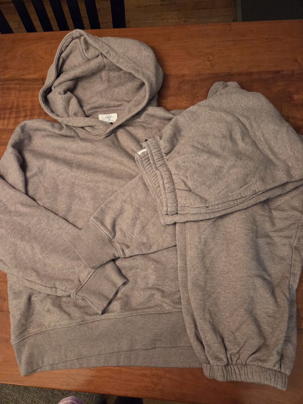American Eagle Outfitters Woman's Brown Hoodie and Joggers Set